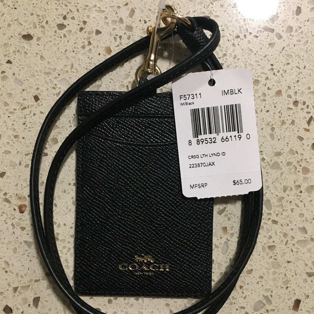 Coach Luggage tag holder